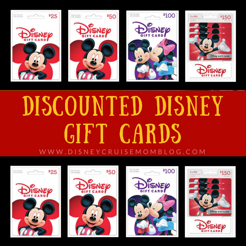 who sells discounted disney gift cards