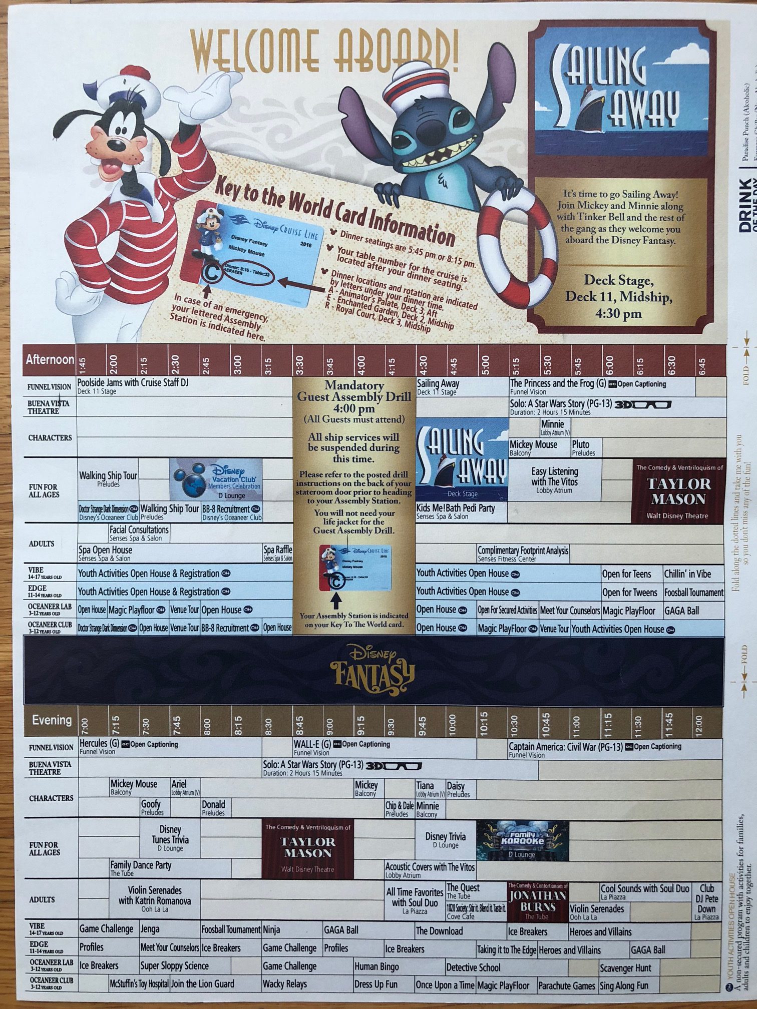 Disney Fantasy Daily Navigators • Disney Cruise Mom Blog