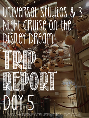 Disney cruise Dream trip report